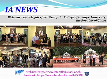 Welcomed the delegates from Xiangsihu
College of Guangxi University