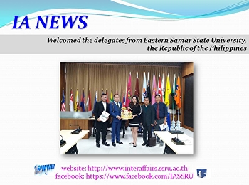 Welcoming the delegates from Eastern
Samar State University