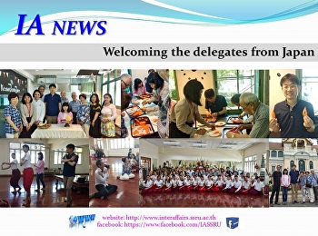Welcoming the delegates from Japan