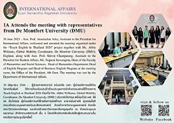 Department of International Affairs
attended the meeting organized under the
“Teach English in Thailand 2024”