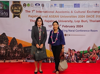 ฝ่ายวิเทศสัมพันธ์เข้าร่วมประชุมคณะกรรมการยุทธศาสตร์การต่างประเทศมหาวิทยาลัยราชภัฏ
ครั้งที่ ๑/๒๕๖๗ ในงาน The 7th
International Academic & Cultural
Exchange for Rajabhat and ASEAN
Universities 2024