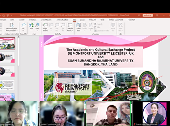 การประชุมเพื่อแนะนำข้อมูลที่พักแก่นักศึกษา
จาก De Montfort University
ที่จะเดินทางมาเข้าร่วมกิจกรรม Teach
English in Thailand 2024 ภายใต้โครงการ
The Academic and Cultural Exchange